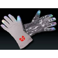 5 Day Imprinted Light Up Gloves w/ Silver Sequins